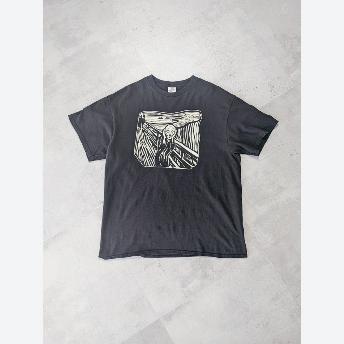 " The Scream " design tee-shirt ムンクの叫び アートデザイン Tシャツ | Vintage.City 빈티지숍, 빈티지 코디 정보
