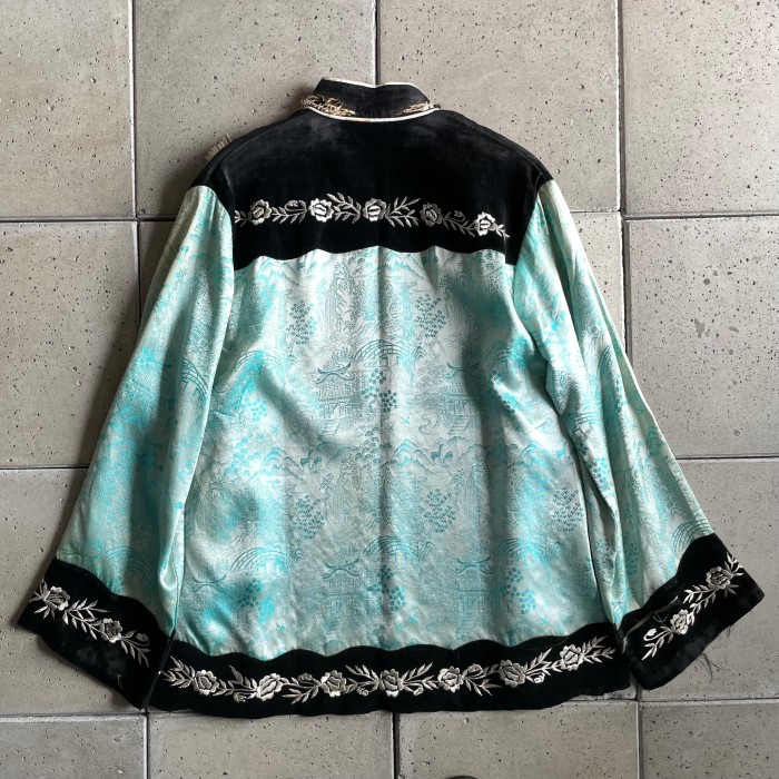60s ヴィンテージYokohama Sakaki刺繍カンフー ジャケットM | Vintage.City 古着屋、古着コーデ情報を発信