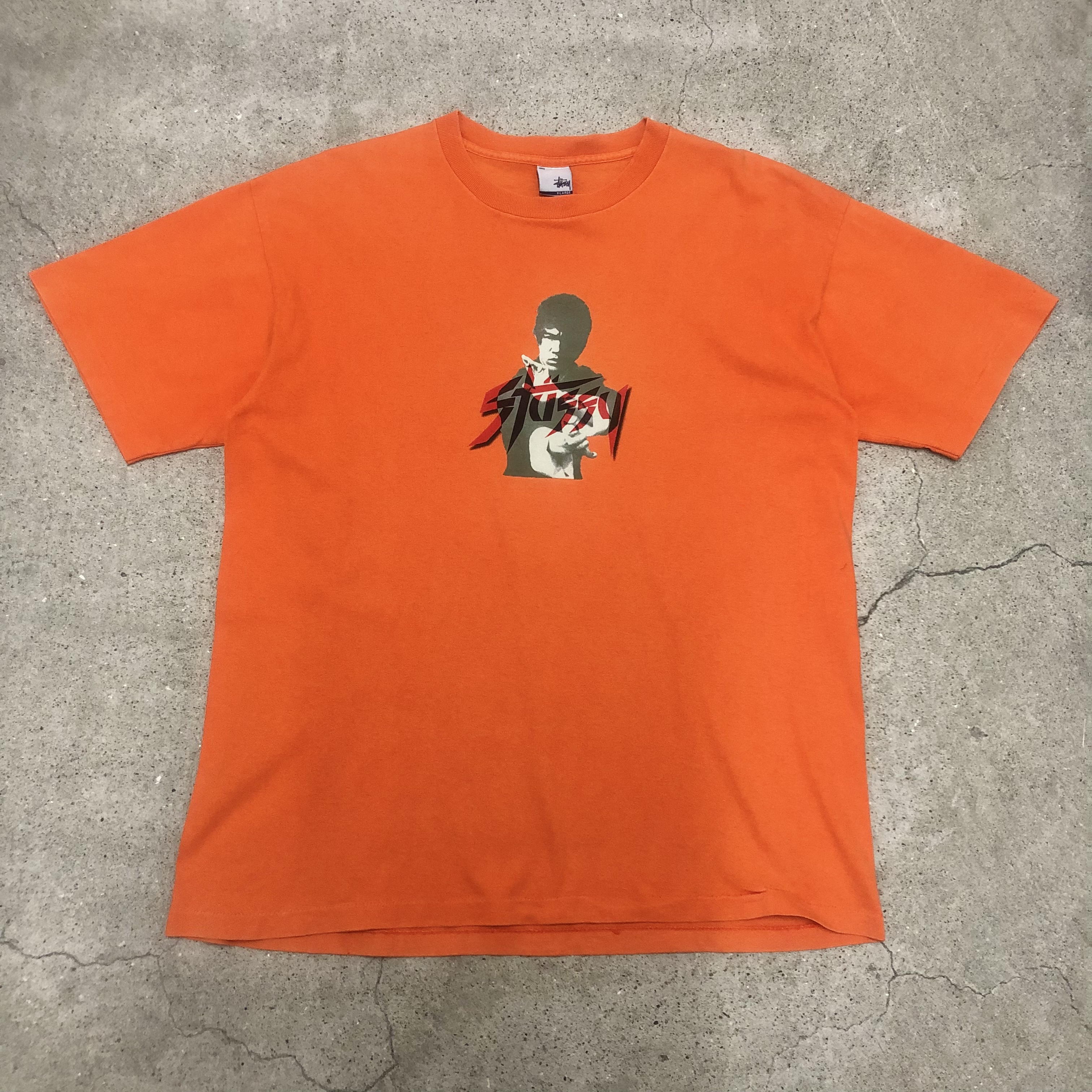 00s OLD STUSSY/Bruce Lee Tee/USA製/銀タグ/XL/ブルースリー ...
