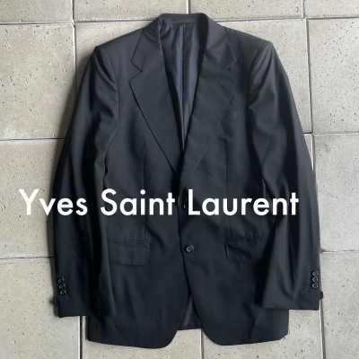 TOMFORD期【 Yves Saint Laurent rive gauche Smoking Jacket 】size- 48 イヴサンローラン スモーキング テーラード ジャケット | Vintage.City 빈티지숍, 빈티지 코디 정보