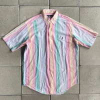 【USED Ralph Lauren India Stripe cotton Shirt made in India】size M インド製 ストライプ ビッグ 総柄 コットン ボタンダウン シャツ 古着 | Vintage.City Vintage Shops, Vintage Fashion Trends