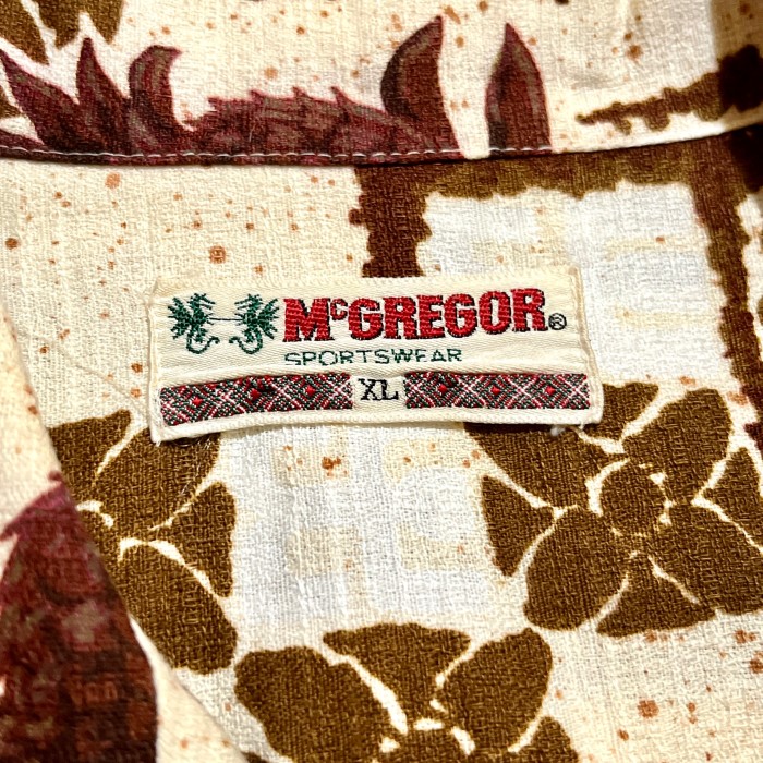 70’s 80’s McGREGOR パイナップル柄 ハワイアンシャツ | Vintage.City 빈티지숍, 빈티지 코디 정보