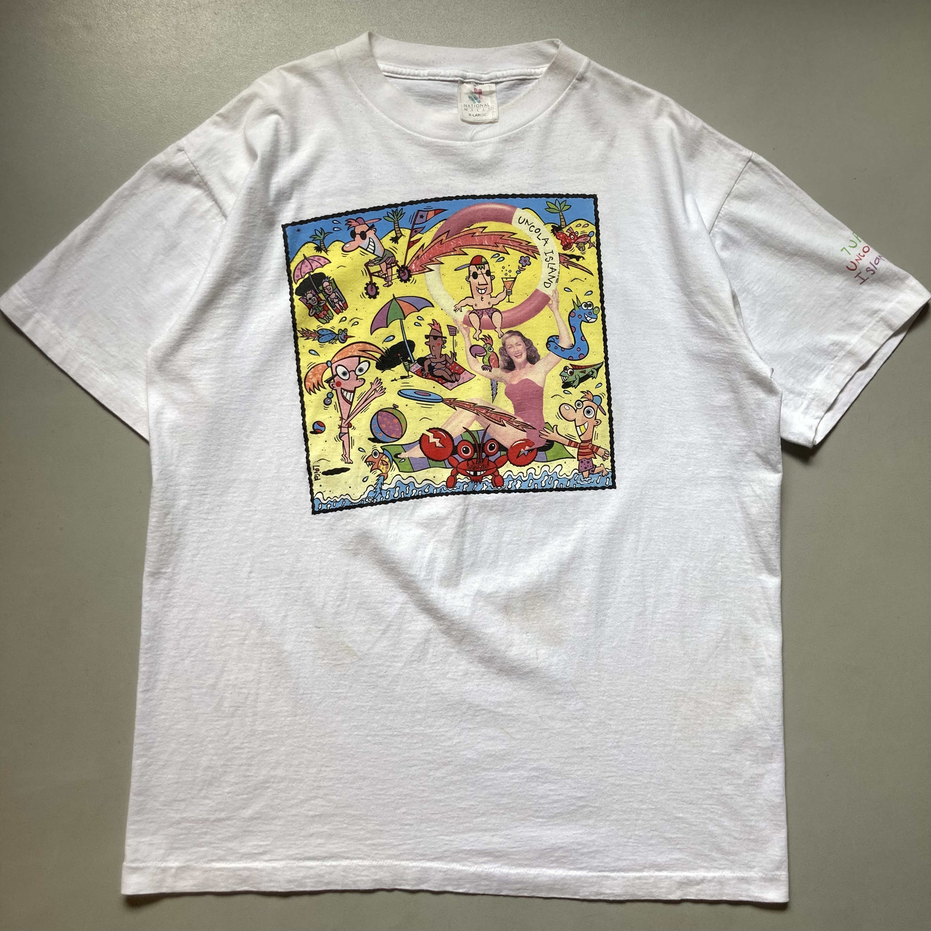 90s 7up promotion T-shirt セブンアップ 販促用Tシャツ | Vintage.City