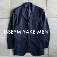 2000s archive【 ISSEY MIYAKE MEN OLD Tailored Jacket 】size- 3 ネイビー  イッセイミヤケ メン テーラード ジャケット | Vintage.City 빈티지숍, 빈티지 코디 정보