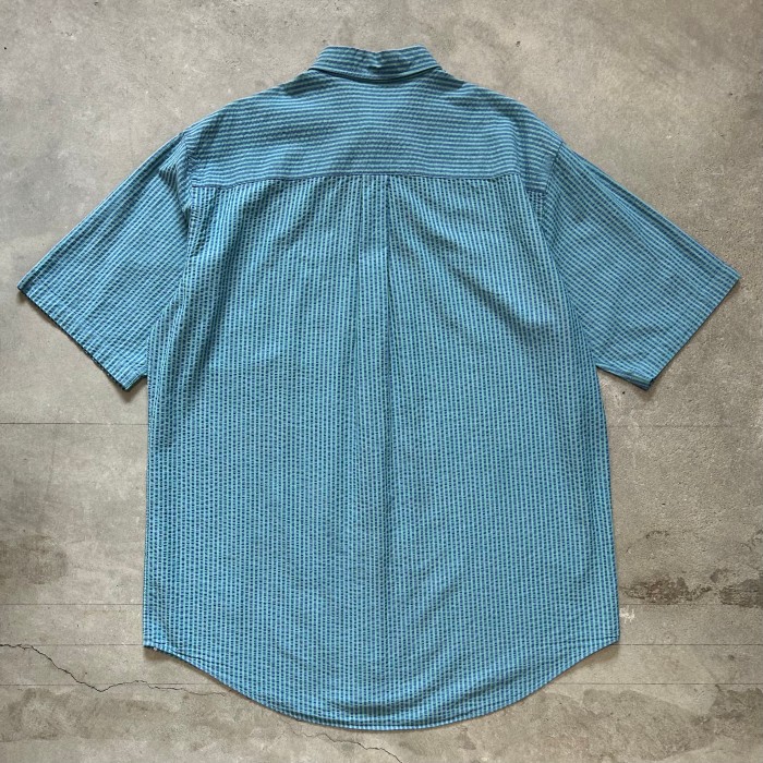 90's LANDS' END シアサッカー ストライプ shirt | Vintage.City 古着屋、古着コーデ情報を発信