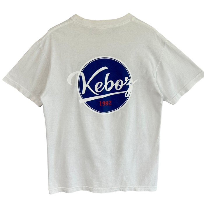 Keboz ケボズ Tシャツ バックロゴ ワンポイントロゴ プリントロゴ