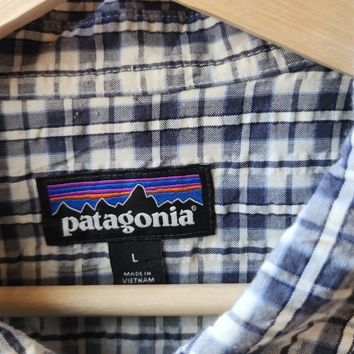 patagonia　パタゴニア　 ワッフル　半袖シャツ L　紺 | Vintage.City 古着屋、古着コーデ情報を発信