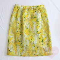 黄色い花柄のタイトスカート 古着 | Vintage.City 빈티지숍, 빈티지 코디 정보