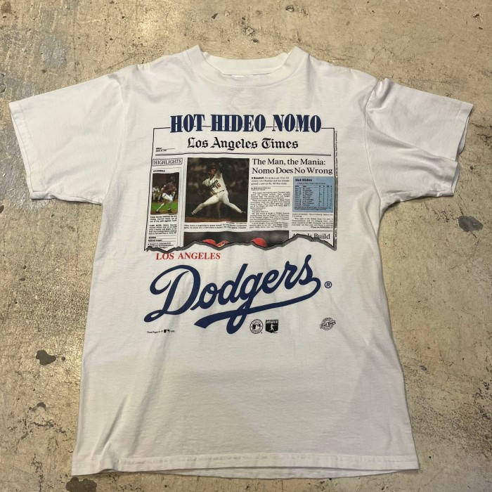 230628⑨  90's LOSANGELS Dodgers 野茂英雄Tシャツ | Vintage.City 빈티지숍, 빈티지 코디 정보