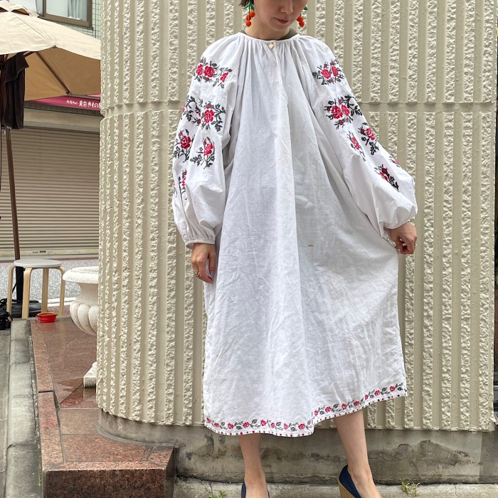 50's ukrainian embroidered vintage Dress1 | Vintage.City 古着屋、古着コーデ情報を発信