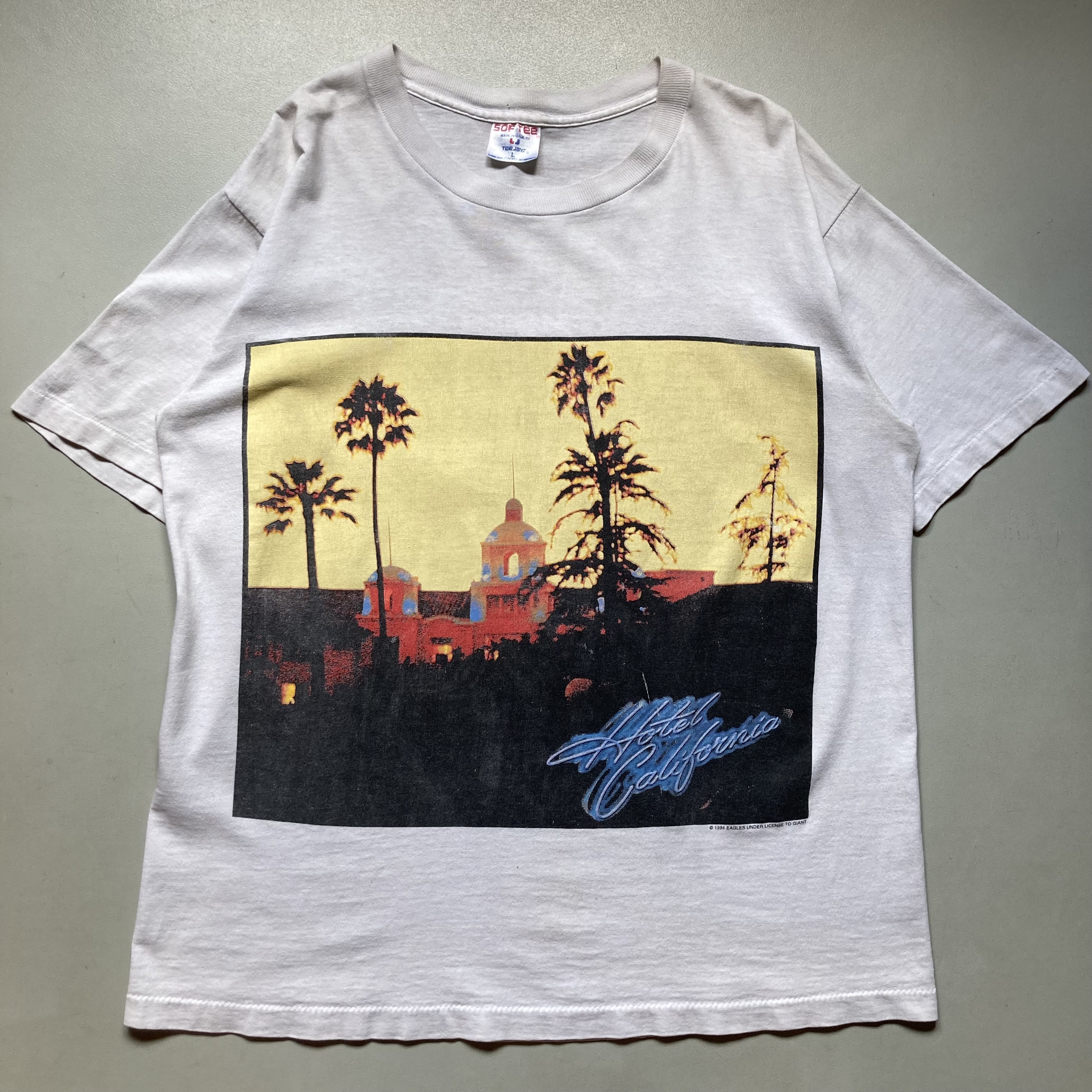90s eagles band T-shirt 「Hotel California 」 「Hell freeze over 