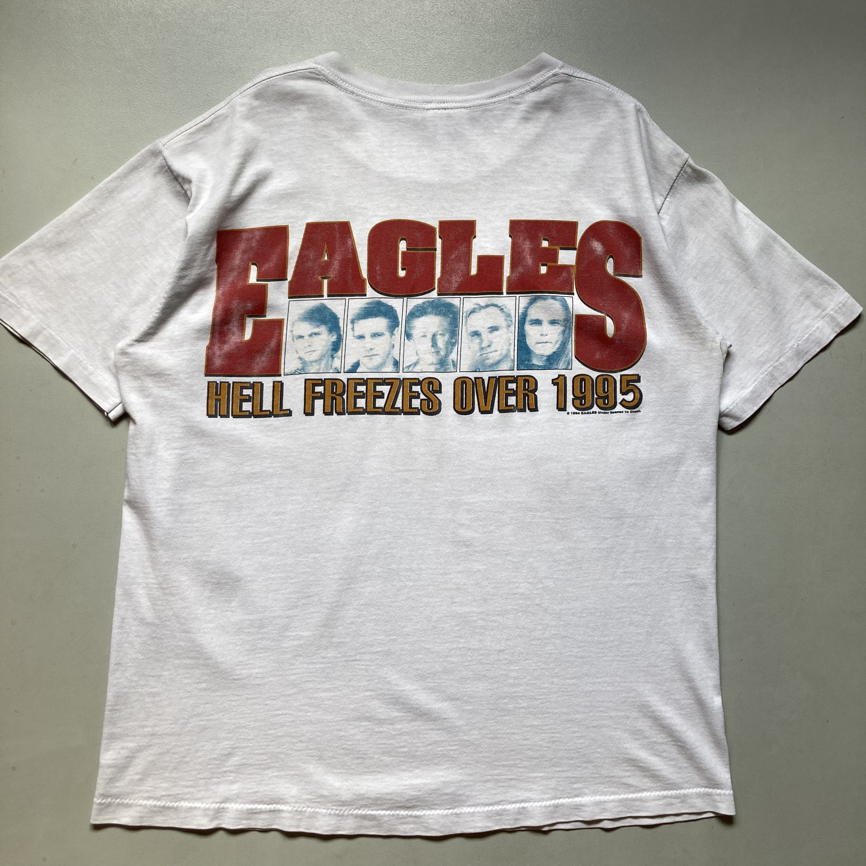 90s eagles band T-shirt 「Hotel California 」 「Hell freeze over ...