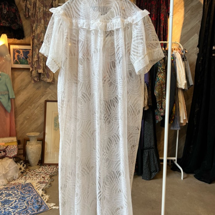white see-through one-piece | Vintage.City 古着屋、古着コーデ情報を発信