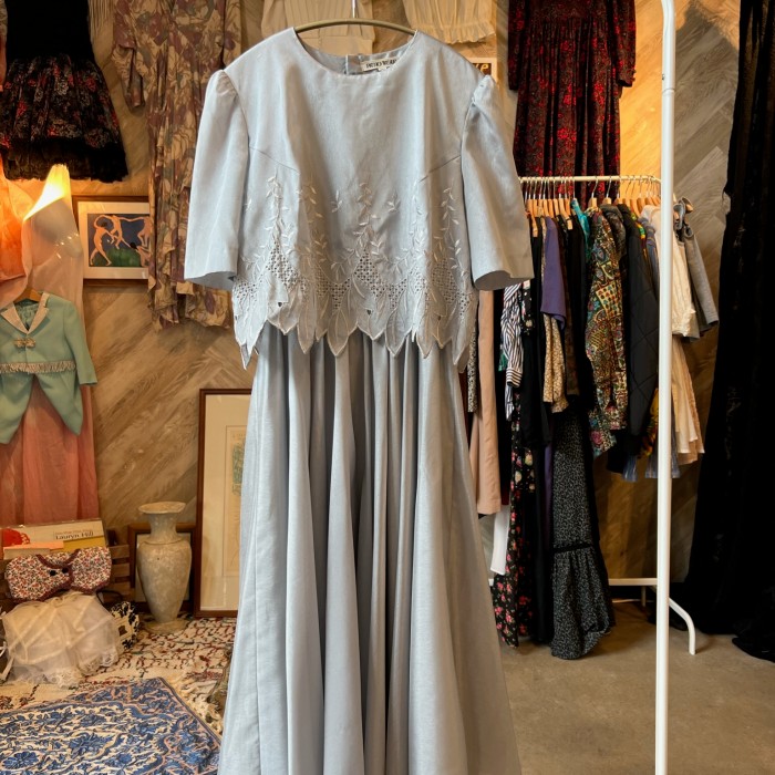 scalloped one-piece | Vintage.City 古着屋、古着コーデ情報を発信