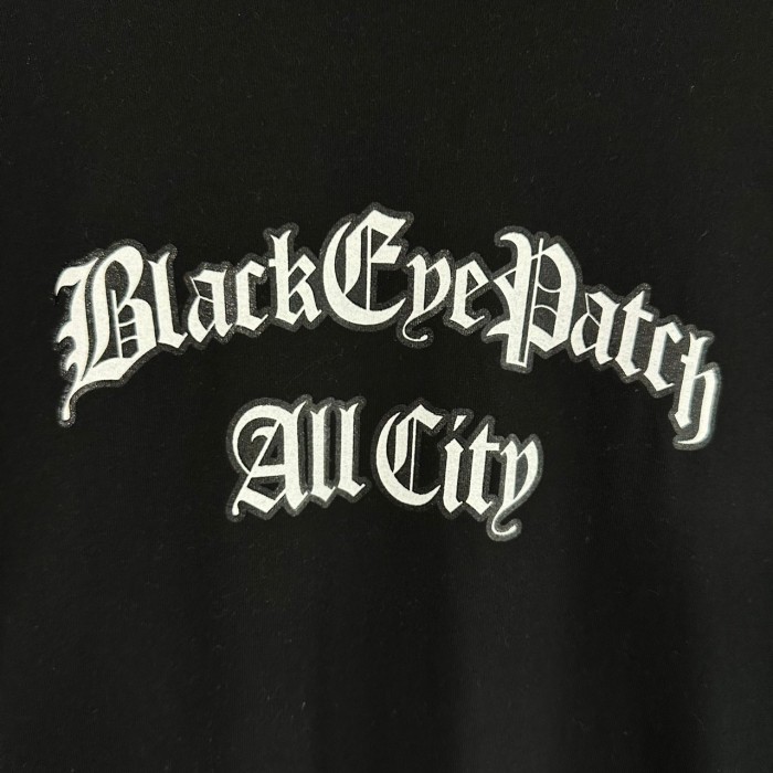 Black eye Patch Tシャツ XL センターロゴ バックロゴ | Vintage.City