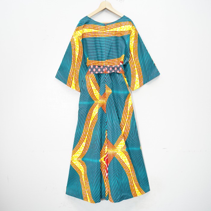 SPECIAL ITEM* AFRICAN VINTAGE AFRICAN BATIC PATTERNED FRONT RIBBON