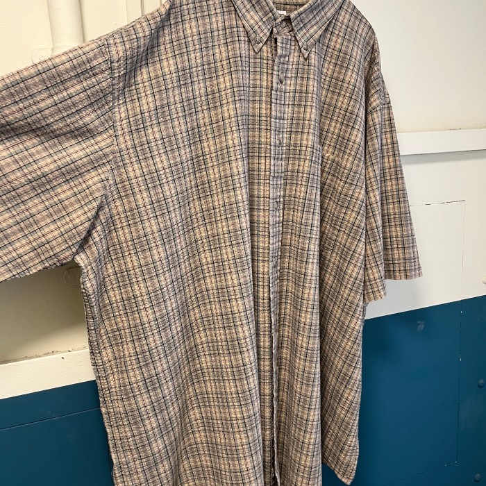 seersucker shirt | Vintage.City 古着屋、古着コーデ情報を発信