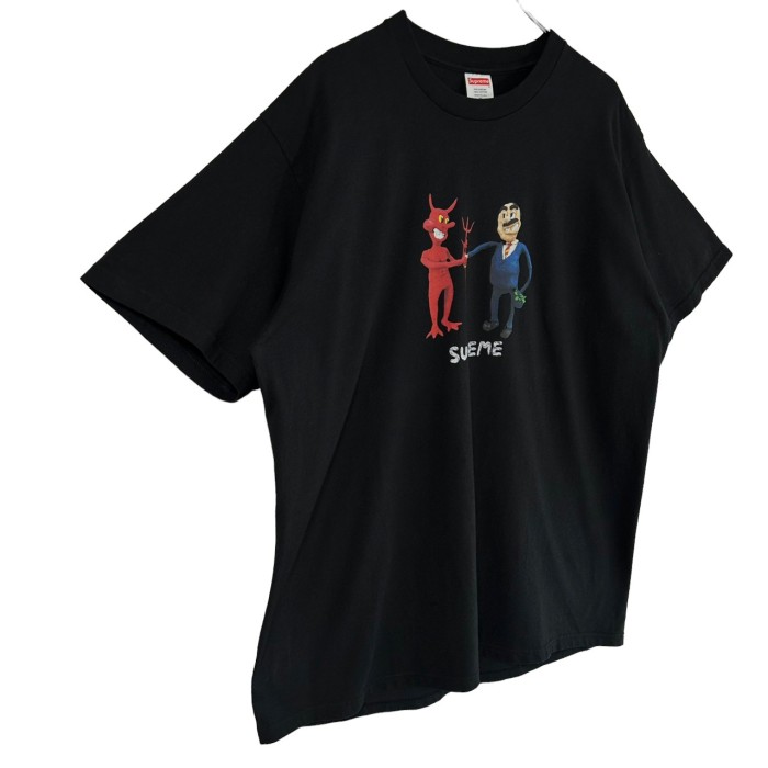 supreme シュプリーム Tシャツ XL センターロゴ ビジネス デビル ...