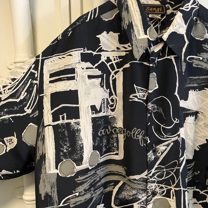 made in usa patterned shirt | Vintage.City 古着屋、古着コーデ情報を発信