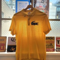 LACOSTE　ライブ　 デカロゴ　ポロシャツ　　黄色　L | Vintage.City 古着屋、古着コーデ情報を発信