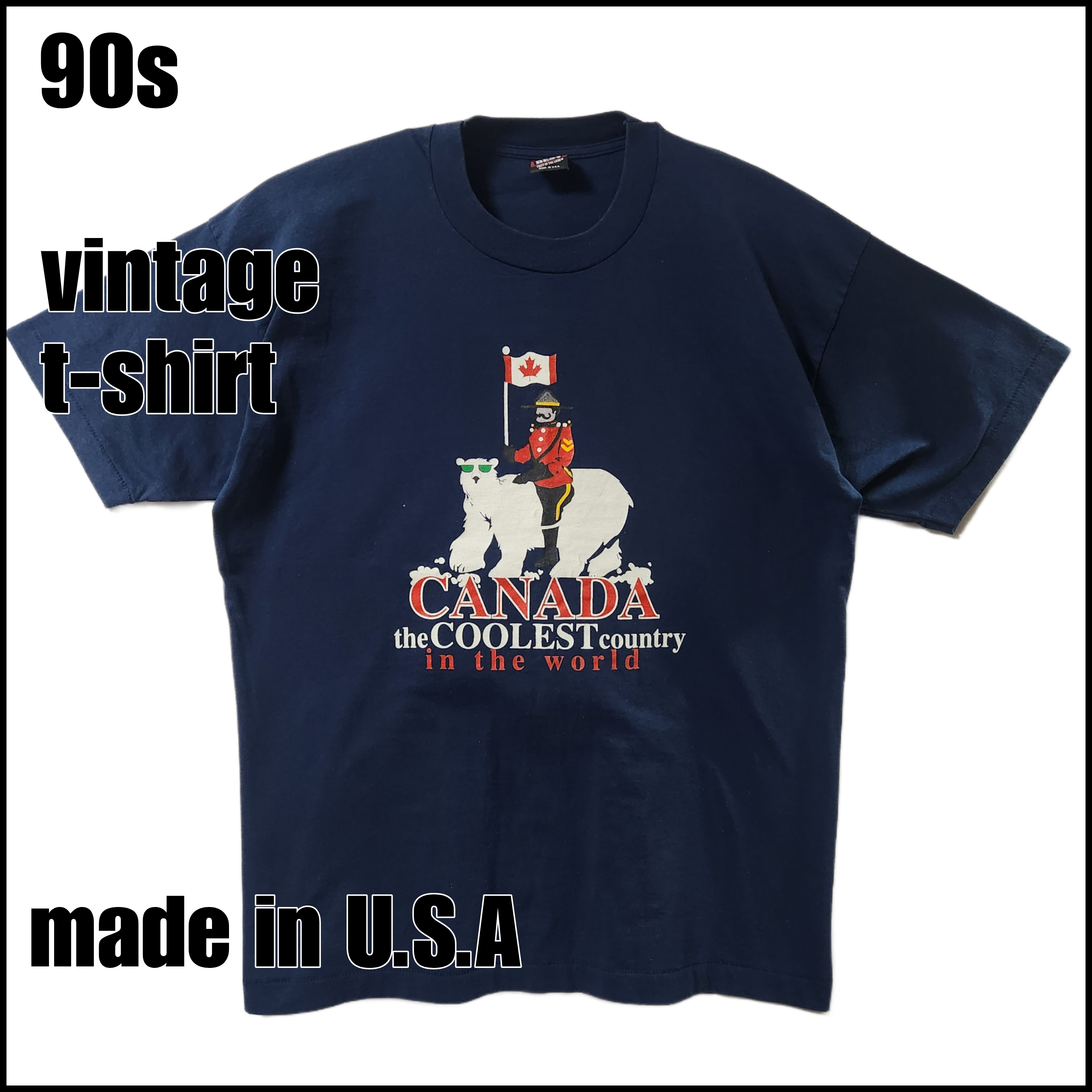 90s SCREEN STARS ヴィンテージ Tシャツ 半袖 USA製 ネイビー サイズXL