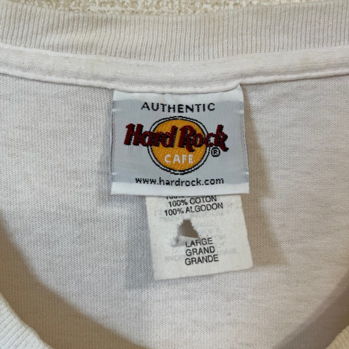 【美品】90's　Hard Rock Cafe　ハードロックカフェ　半袖Tシャツ　古着　ホワイト　L　ヴィンテージ | Vintage.City 古着屋、古着コーデ情報を発信