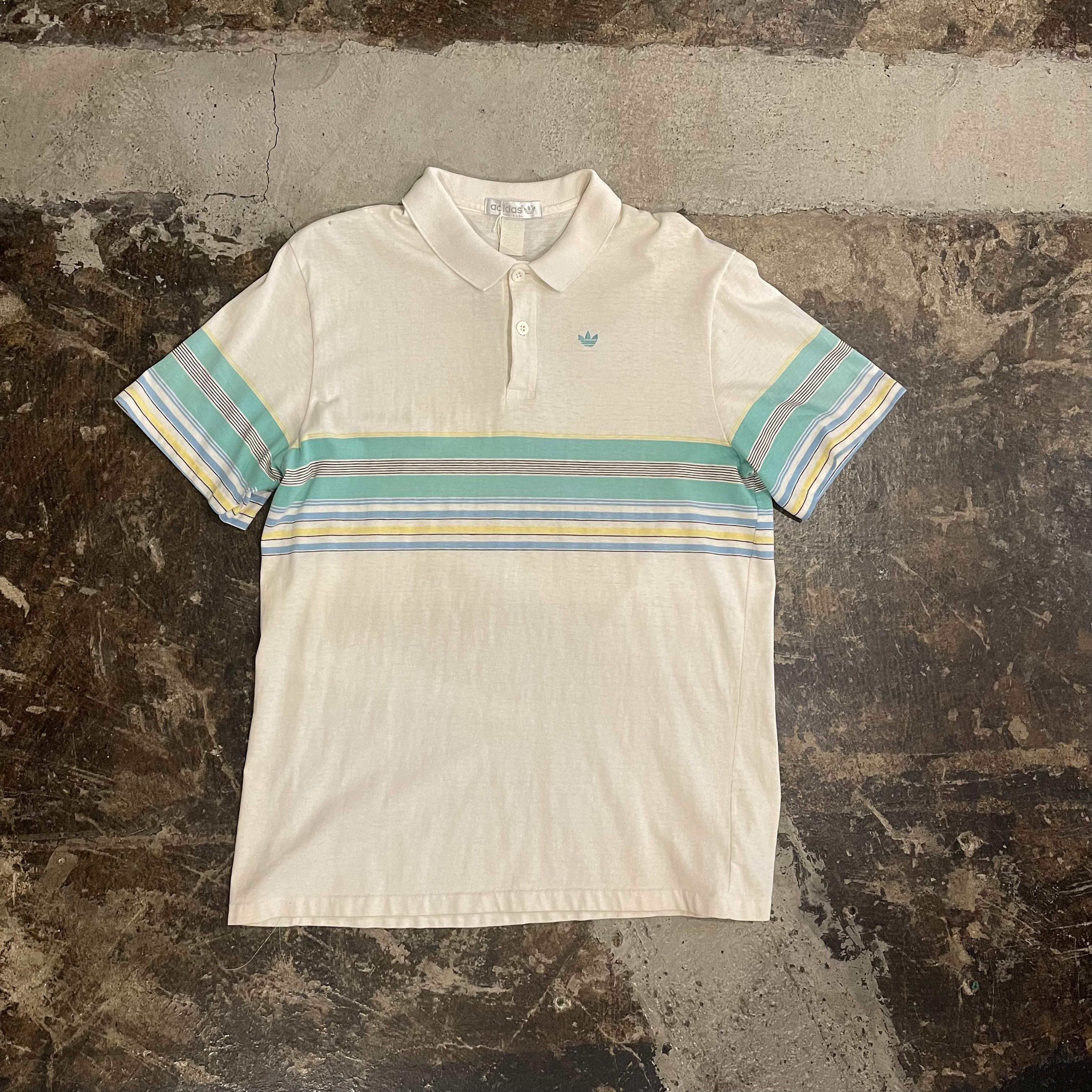 80s made in USA adidas ss polo shirt | Vintage.City