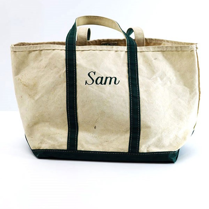 90s LL Bean BOAT AND TOTE Green×Canvas Tote Bag Size XL 相当 | Vintage.City 빈티지숍, 빈티지 코디 정보