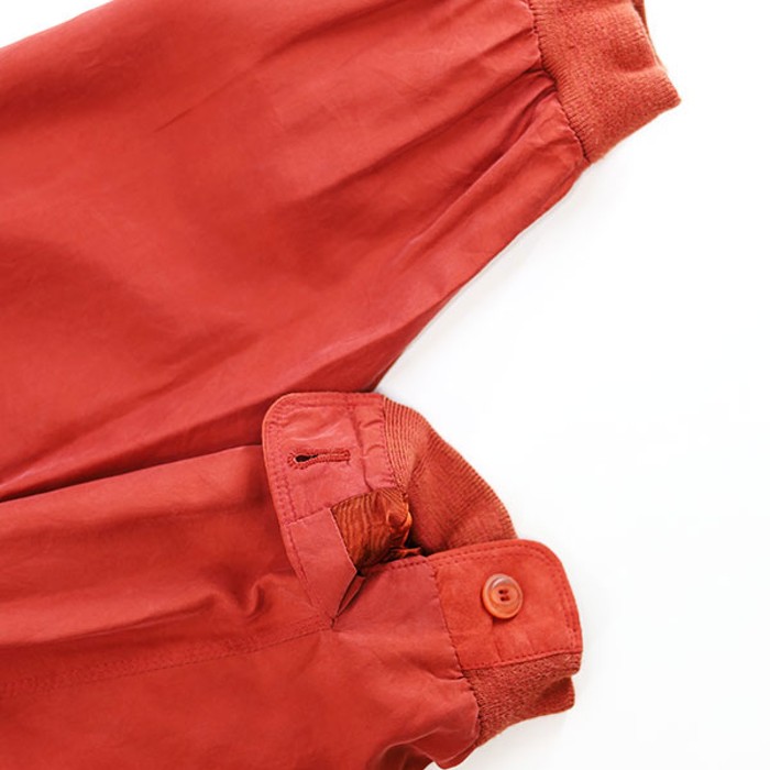 80s-90s SPAIN No-Collar Silk Brouson Jacket Size XL 相当 | Vintage.City 古着屋、古着コーデ情報を発信