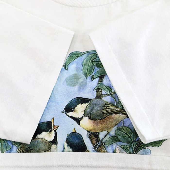 90s USA JERZEES Watercolor Birds Art Graphic T-Shirt Size L | Vintage.City 빈티지숍, 빈티지 코디 정보