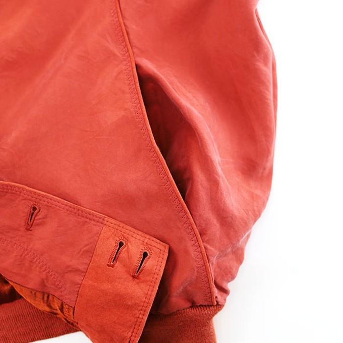 80s-90s SPAIN No-Collar Silk Brouson Jacket Size XL 相当 | Vintage.City 古着屋、古着コーデ情報を発信