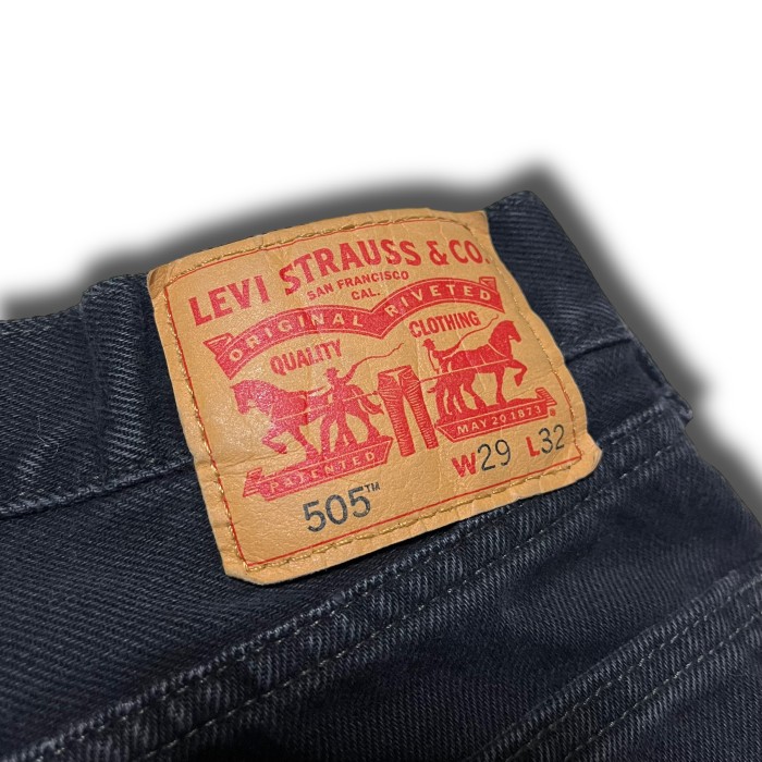 【Levi's】リーバイス 505ブラックデニムパンツ W29 L32 | Vintage.City 빈티지숍, 빈티지 코디 정보