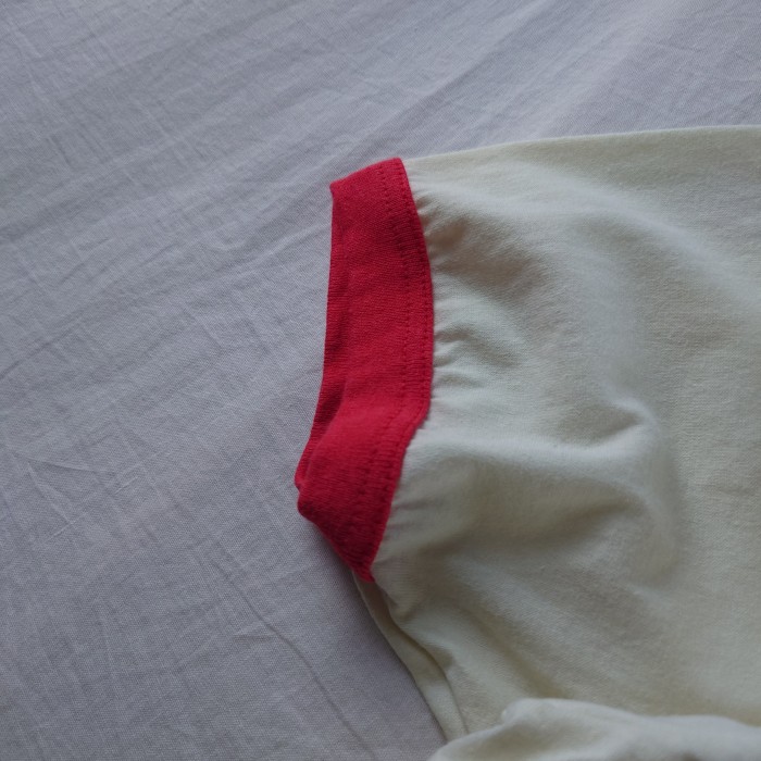 【70~80s・USA製】ヴィンテージリンガーTシャツ オフホワイト 赤 | Vintage.City 빈티지숍, 빈티지 코디 정보