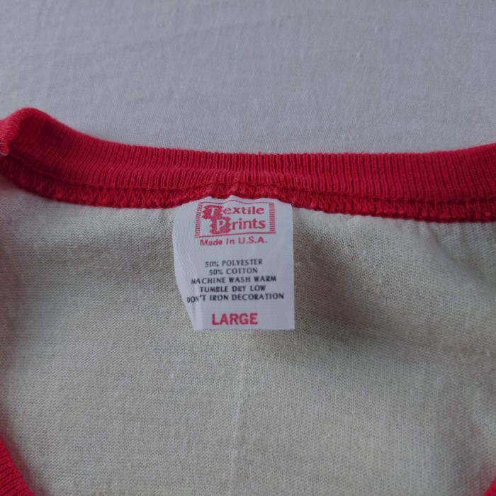 【70~80s・USA製】ヴィンテージリンガーTシャツ オフホワイト 赤 | Vintage.City 古着屋、古着コーデ情報を発信