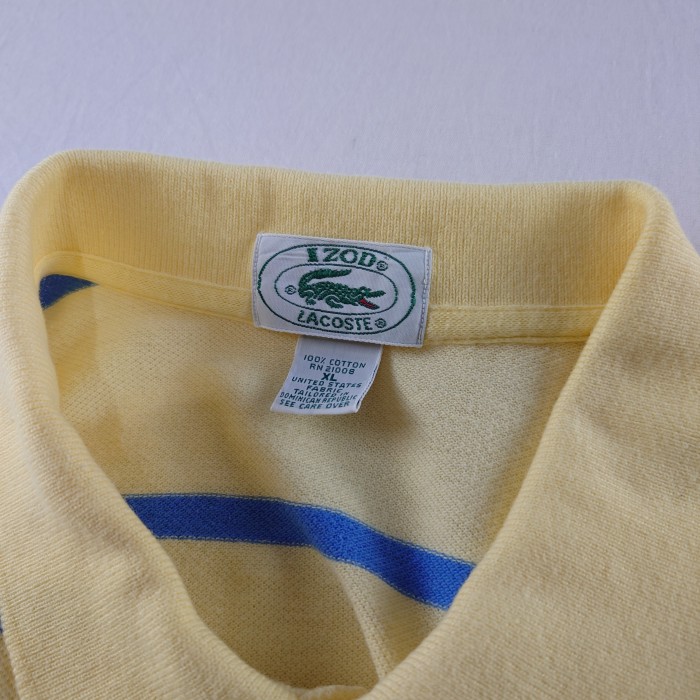 【80~90s】IZOD LACOSTE ラコステ ポロシャツ ボーダー | Vintage.City 古着屋、古着コーデ情報を発信