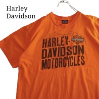 【人気カラー】ハーレーダビッドソン プリントTシャツ オレンジ バイク | Vintage.City 古着屋、古着コーデ情報を発信