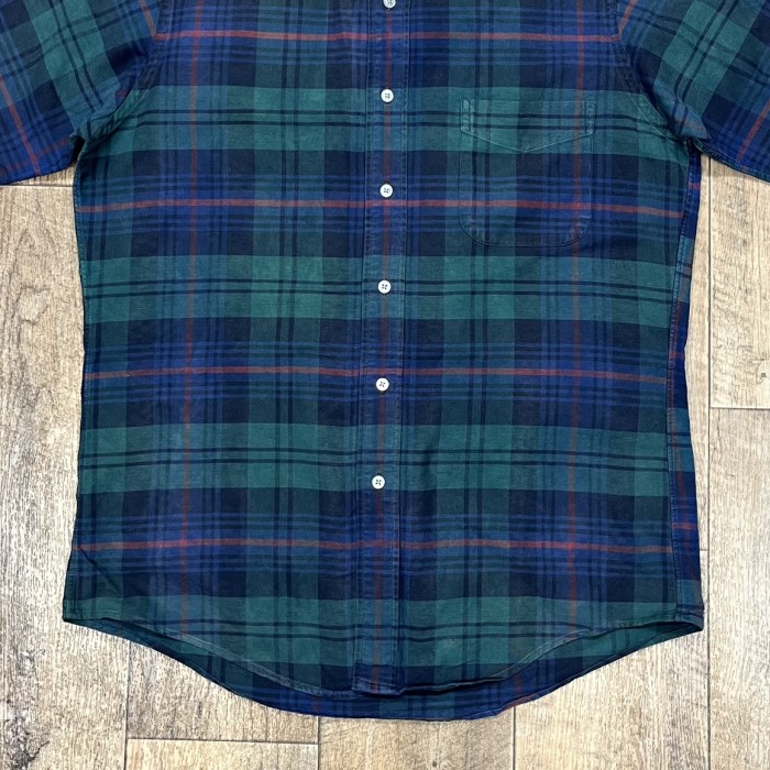 80'S LL Bean オックスフォード 半袖 BDシャツ チェック柄 USA製 | Vintage.City 빈티지숍, 빈티지 코디 정보