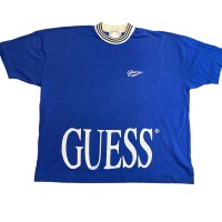 ビンテージ 90年代 ゲス ロゴ刺繍 Tシャツ XL ブルー | Vintage.City 빈티지숍, 빈티지 코디 정보