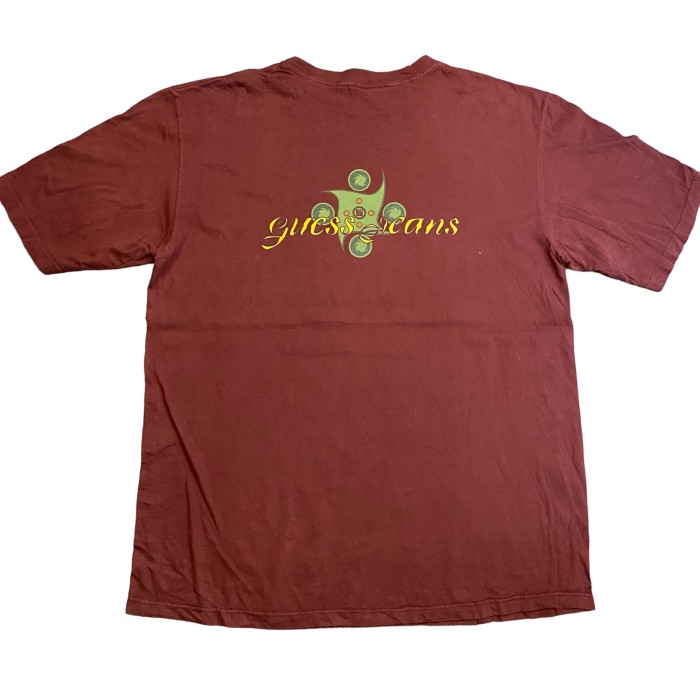 ビンテージ 90年代 ゲスジーンズ Tシャツ L エンジ | Vintage.City 古着屋、古着コーデ情報を発信