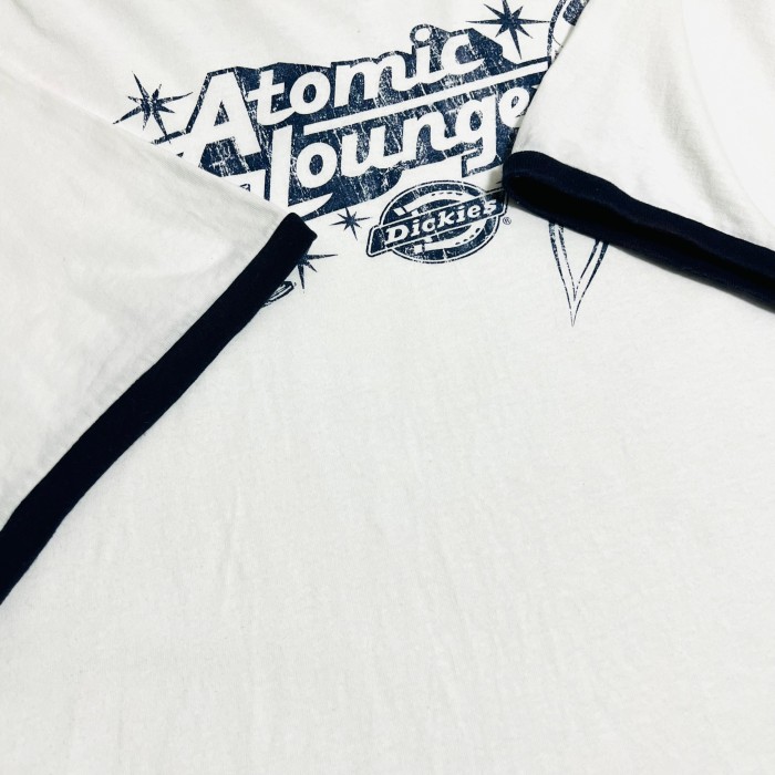 OLD Dickies"Atomic Lounge" リンガーTシャツ トリムT ディッキーズ | Vintage.City 古着屋、古着コーデ情報を発信