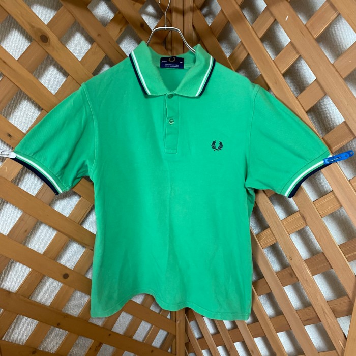 イングランド製　FRED PERRY フレッドペリー　ポロシャツ　グリーン | Vintage.City 빈티지숍, 빈티지 코디 정보