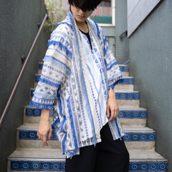 *SPECIAL ITEM* USA VINTAGE EMBROIDERY SEE THROUGH PONCHO CARDIGAN/アメリカ古着刺繍シースルーポンチョカーディガン | Vintage.City Vintage Shops, Vintage Fashion Trends