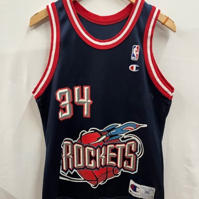 GarageVintageClothes Vintage Houston Rockets NBA Jersey 34 Olajuwon Champion 90s