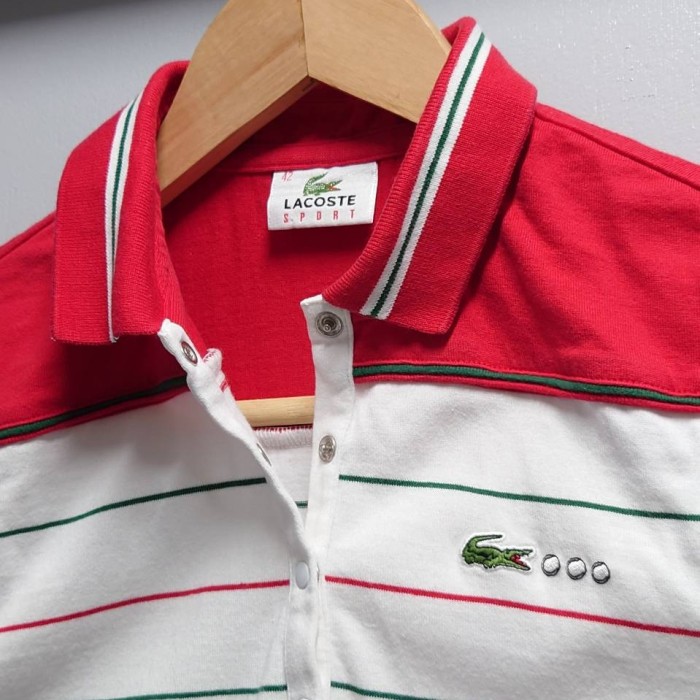 90’s LACOSTE SPORT ボーダー ノースリーブ ポロシャツ | Vintage.City 古着屋、古着コーデ情報を発信