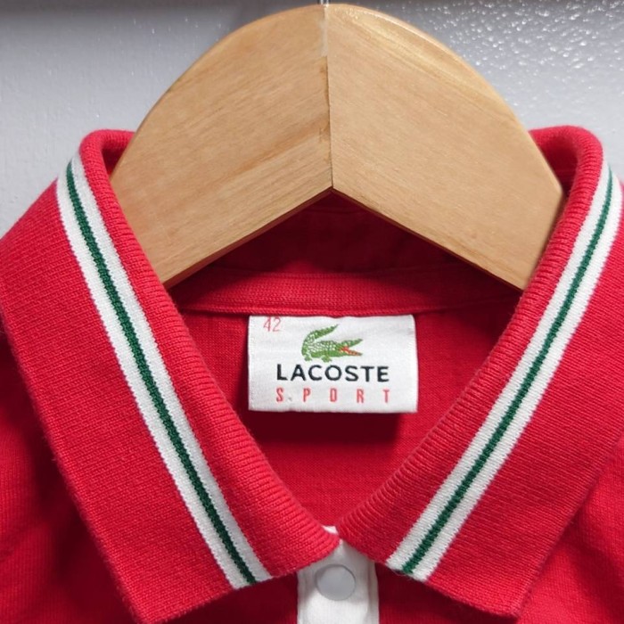 90’s LACOSTE SPORT ボーダー ノースリーブ ポロシャツ | Vintage.City 빈티지숍, 빈티지 코디 정보