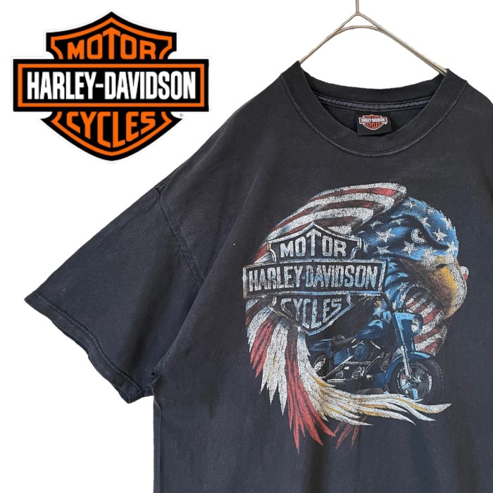 【90s】ハーレーダビッドソン　Tシャツ　半袖　ブラック　ハワイ　M〜L　USA HARLEY-DAVIDSON | Vintage.City 古着屋、古着コーデ情報を発信