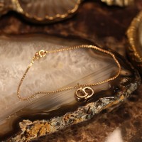 Christian Dior LOGO GOLD CHAIN NECKLACE/クリスチャンディオールロゴゴールドチェーンブレスレット | Vintage.City 古着屋、古着コーデ情報を発信