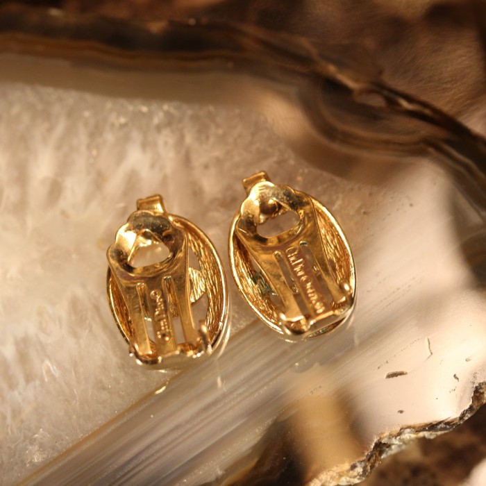 Christian Dior CD LOGO GOLD EAR CLIPS/クリスチャンディオールCDロゴゴールドイヤリング | Vintage.City 빈티지숍, 빈티지 코디 정보