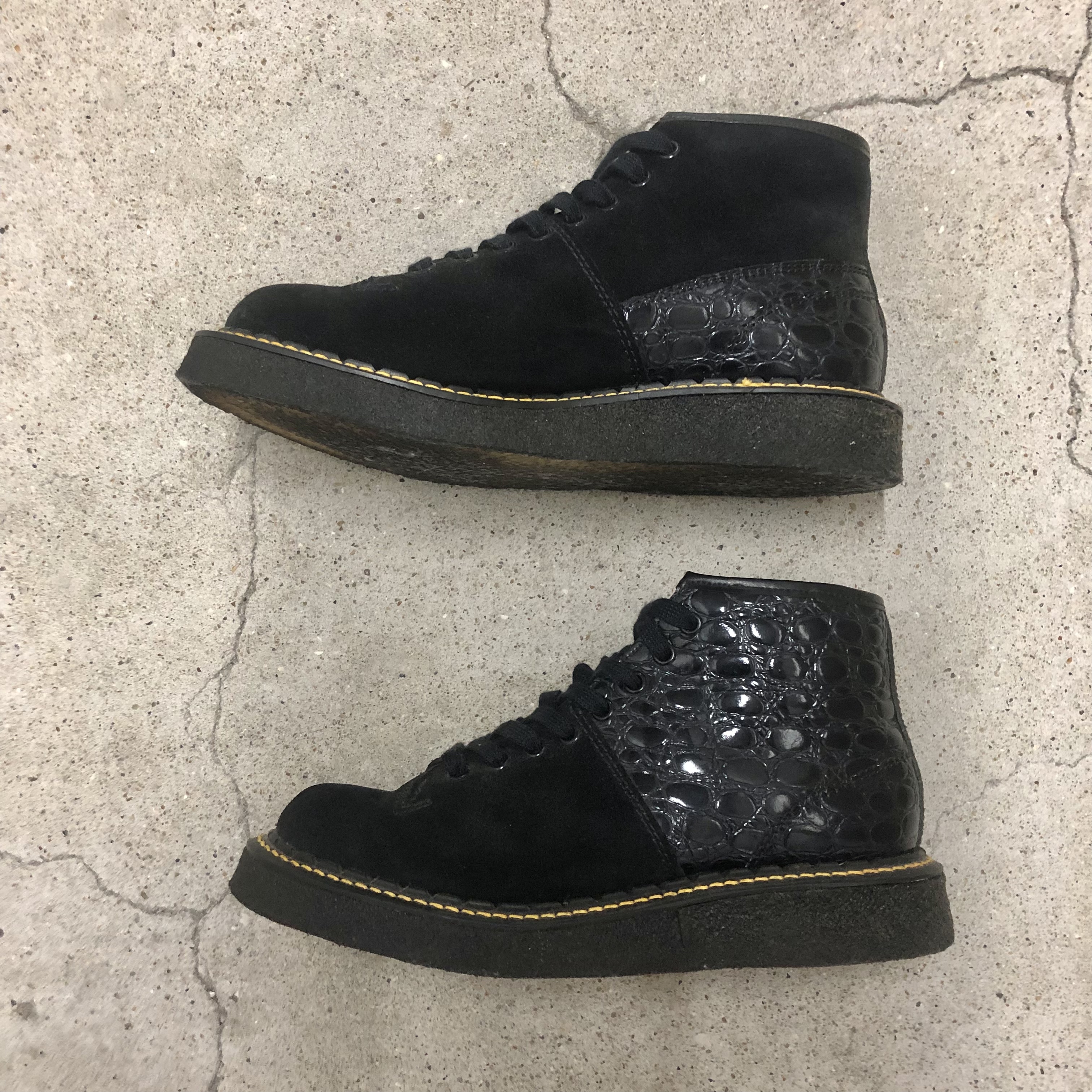 STUSSY×GEORGE COX×CAUSE WORK/RUBBER SOLED BOOTS/England製/UK9/27.5