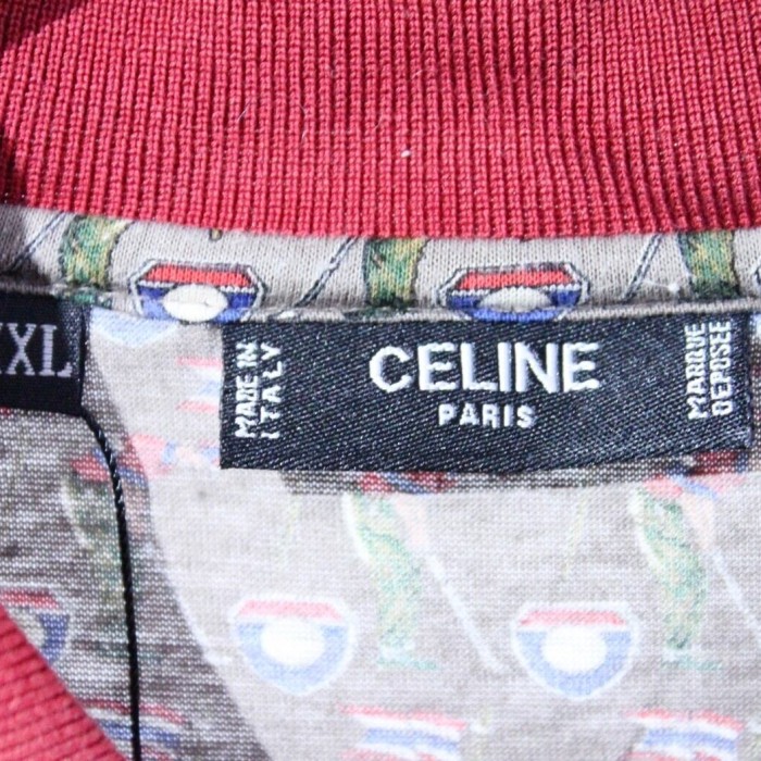 70~80s CELINE Multi Pattern Polo-shirt | Vintage.City 古着屋、古着コーデ情報を発信